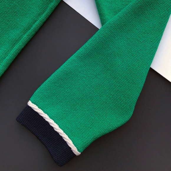 St. John Kelly Green Santana Knit Top - Picture 6 of 9